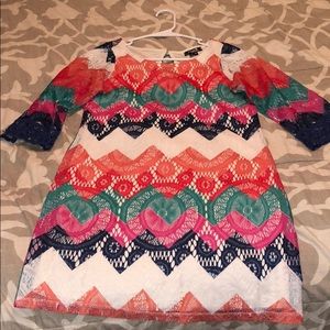 Sequin Hearts Lace Dress - youth 16